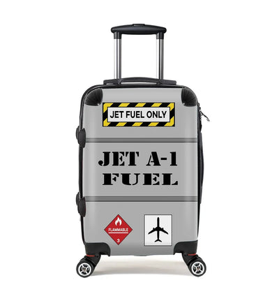 Jet Fuel Only Cabin Size aviation luggage in durable shell.