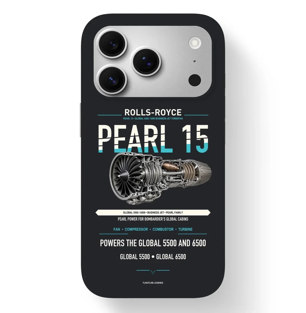 PEARL 15 Case design on black iphone case