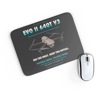 Autel EVO II Dual 640T V3 design on black rectangle mouse pad