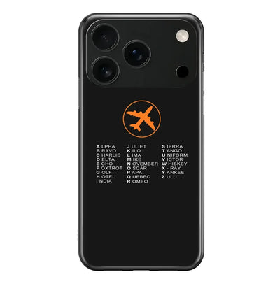 Aviation Alphabet iPhone Case