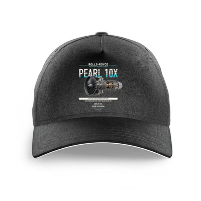 PEARL 10X design on black printed hat