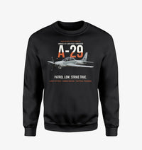 Thumbnail for A-29 Super Tucano Light Attack design on black sweatshirt