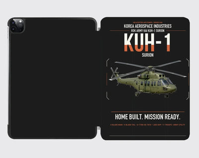Korea Aerospace Industries KUH-1 Surion design on black ipad tablet case
