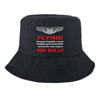 Thumbnail for Flying One Ball Summer aviation embroidery on breathable cotton summer hat.