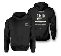 Thumbnail for CJ610 design on black hoodie