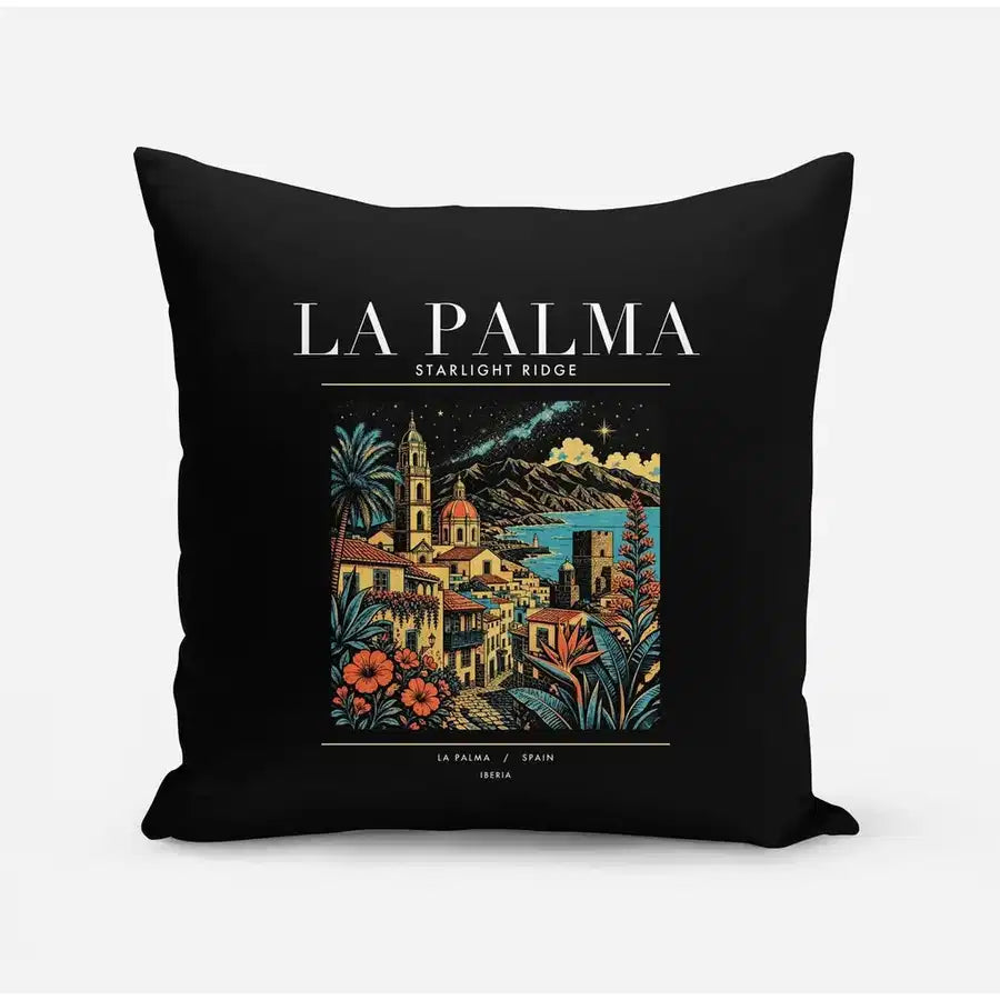 LA PALMA - Poster - Pillow - Black