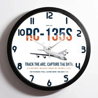 Thumbnail for RC-135S Cobra Ball design on white framed wall clock