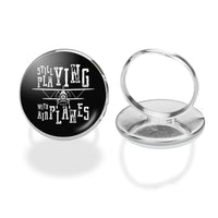Thumbnail for Still Playing With Airplanes aviation ring in stainless steel.