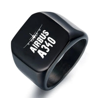 Thumbnail for Airbus A340 & Plane aviation ring in stainless steel.