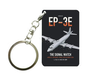 Thumbnail for EP-3E ARIES II design on black designed key chain, double-side print