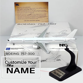 White Boeing 757-300 Airplane Model (1:400 Scale)