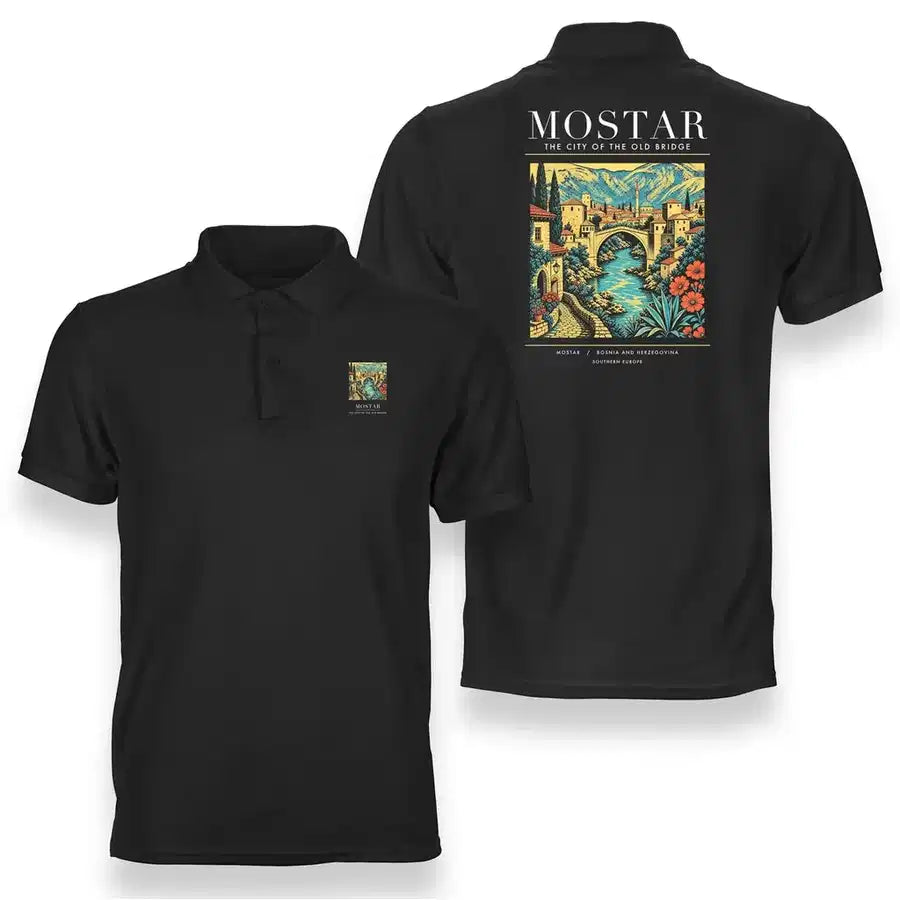 MOSTAR - Poster - Double-Side Polo - Black