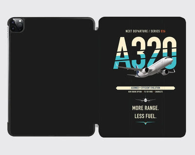 Airbus A320neo design on black ipad tablet case