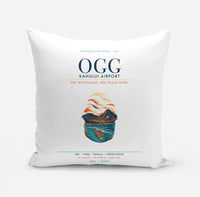 Thumbnail for Kahului Airport (OGG) design on white pillow