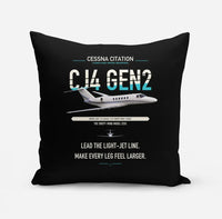 Thumbnail for Cessna Citation CJ4 Gen2 design on black pillow