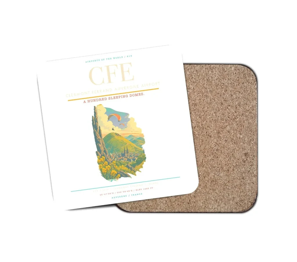 Clermont-Ferrand Auvergne Airport CFE Coaster 1-Piece - White
