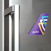 Thumbnail for Avelo Airlines aviation design tail magnet in 3D metal with magnetic back.