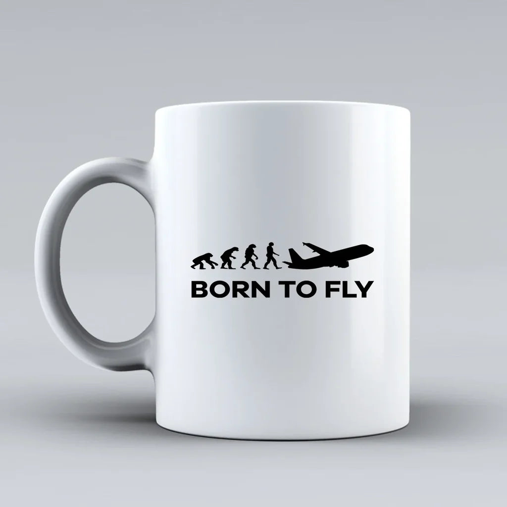 Customisable Born to Fly Mug - view 2