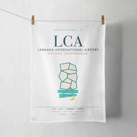 Thumbnail for Larnaka International Airport (LCA) design on white towel
