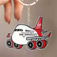 Thumbnail for Virgin Atlantic Boeing 747 Design Acrylic Keychain