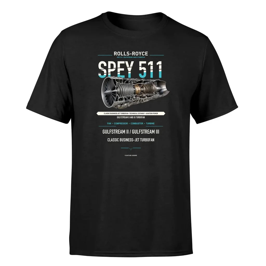 SPEY 511 design on black single side