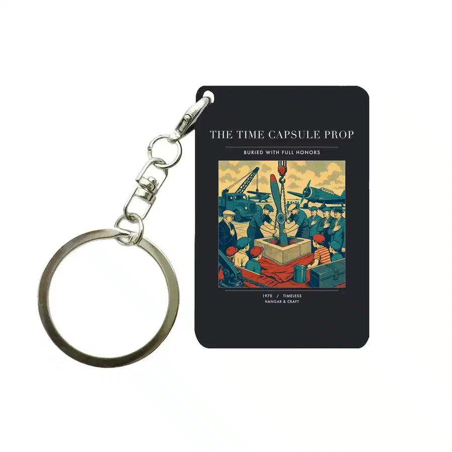 VINTAGE G4428 - The Time Capsule Prop - Designed Key Chain design on black