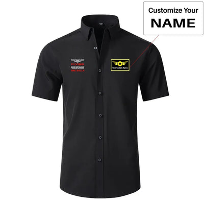 Flying One Ball Short Sleeve aviation design printed on soft cotton 2D-printed shirt.
