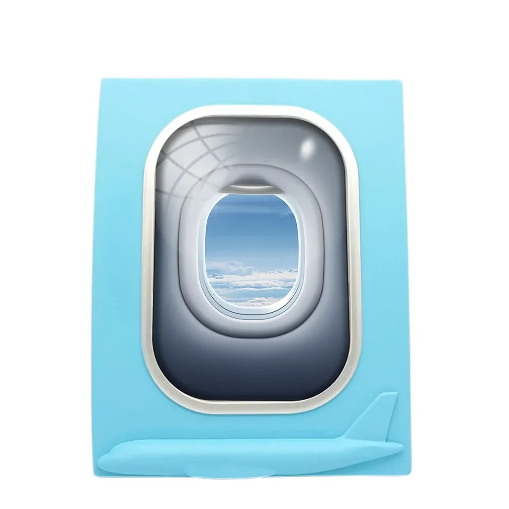 Airplane Passanger aviation design on durable resin with glass face airplane window photo frame.