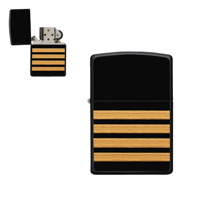 Pilot Epaulette 4 Lines aviation metal lighter in premium metal alloy.