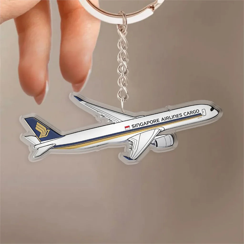 Singapore Airlines Airbus A350 Design Acrylic Keychain