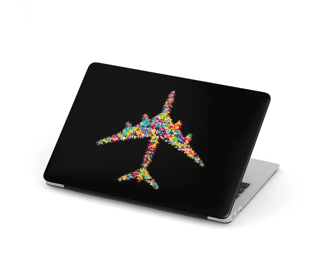Colourful Airplane aviation themed MacBook case for MacBook.