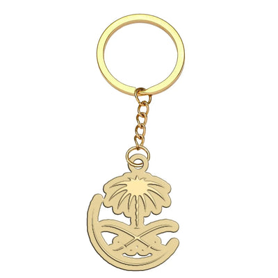 Saudi Arabian Airlines aviation hollow key chain in polished alloy.