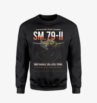 Thumbnail for Savoia-Marchetti SM.79-II Sparviero design on black sweatshirt