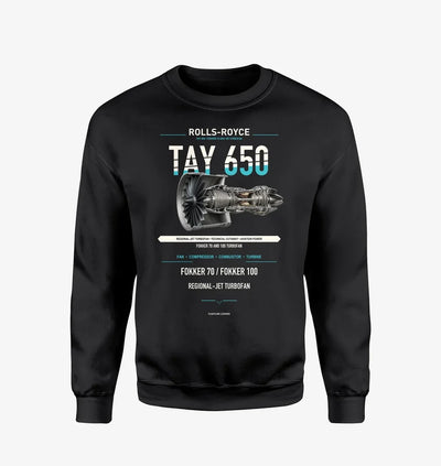 TAY 650 design on black sweatshirt