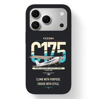 Thumbnail for Cessna 175 Skylark design on black magsafe iphone case, for iPhone 17 Pro