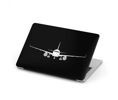 Airbus A320 Silhouette aviation print MacBook case, fits MacBook.