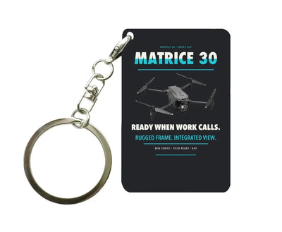 DJI Matrice 30 Key Chain design on black key chain