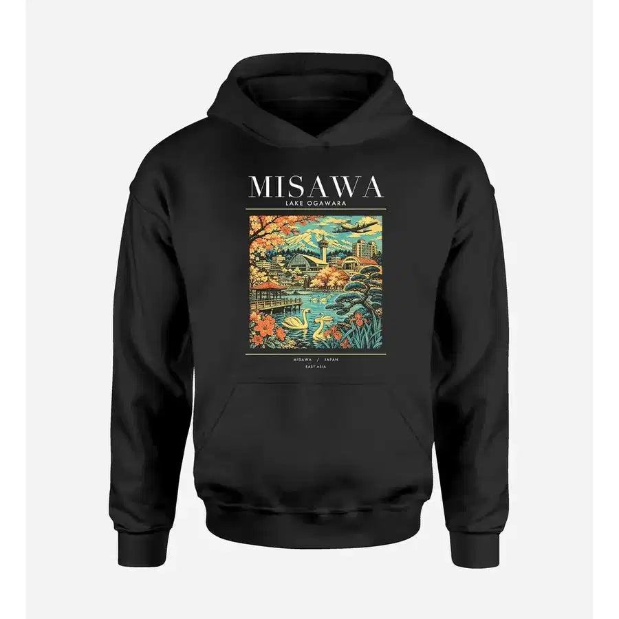 MISAWA - Poster - Premium Hoodie - Black