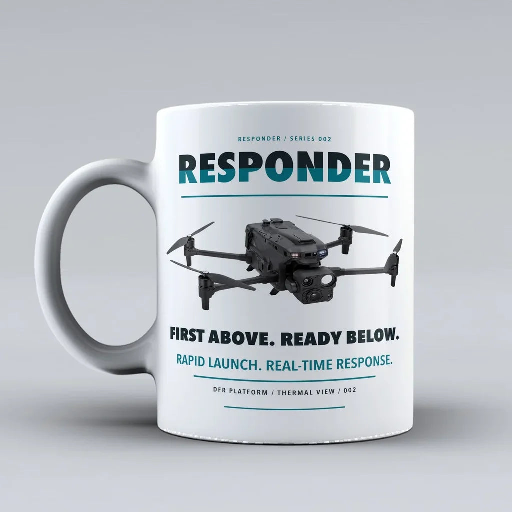 Responder Mug design on white brinc