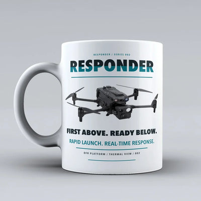 Responder Mug design on white brinc