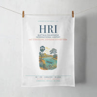 Thumbnail for Mattala Rajapaksa International Airport (HRI) design on white towel