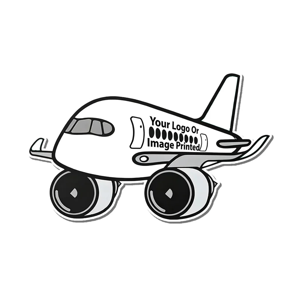 Custom Design Image Logo Airbus A350 Airplanes sticker, Wide 6cm (2.3inches)
