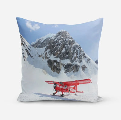 Amazing Snow aviation design on soft polyester filling pillow.