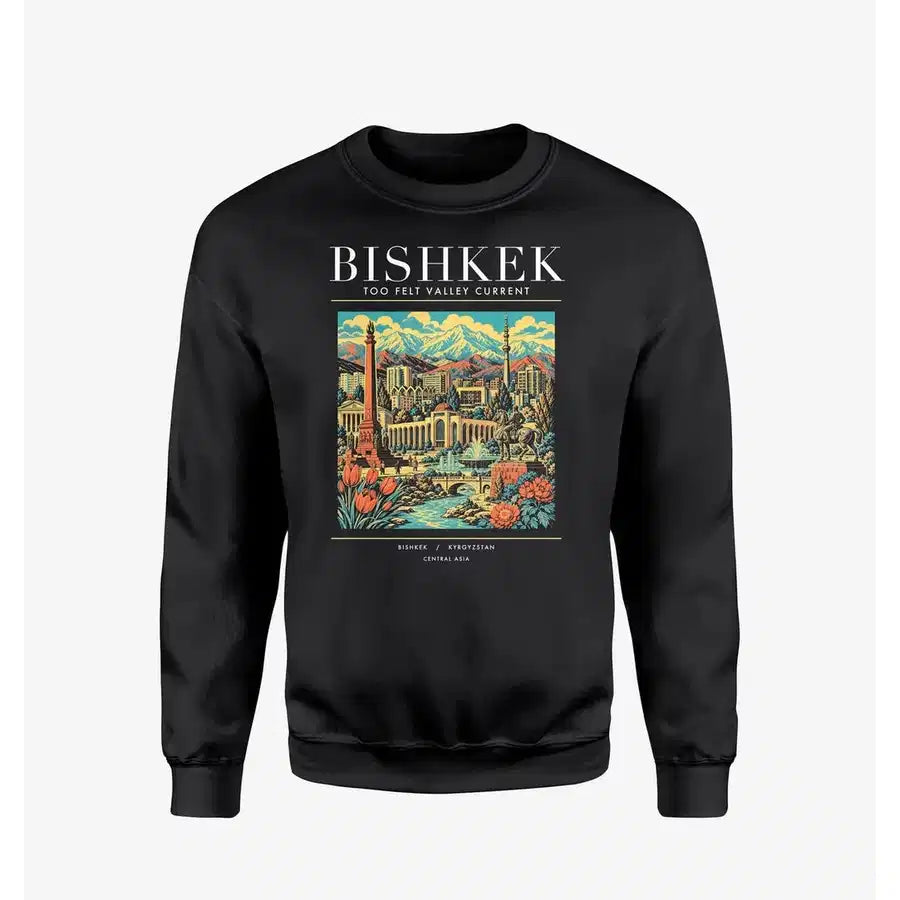 BISHKEK - Poster - Sweatshirt - Black