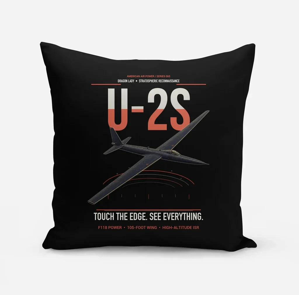 U-2S Dragon Lady design on black pillow