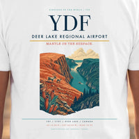 Thumbnail for Deer Lake Regional Airport (YDF) double-side t-shirt design close-up cover