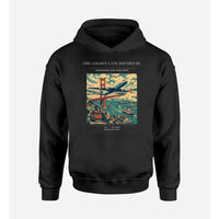 Thumbnail for VINTAGE G4116 - The Golden Gate Departure - Premium Hoodie design on black premium