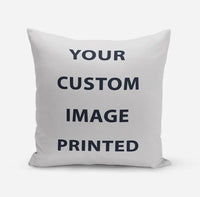 Thumbnail for Your Custom Image aviation design on soft polyester filling pillow.
