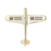 Thumbnail for Hainan Airlines Airplane Shape aviation-themed airplane-shape brooch, polished alloy.