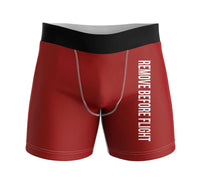 Thumbnail for Remove Before Flight 2 aviation design on soft cotton blend men's boxers.